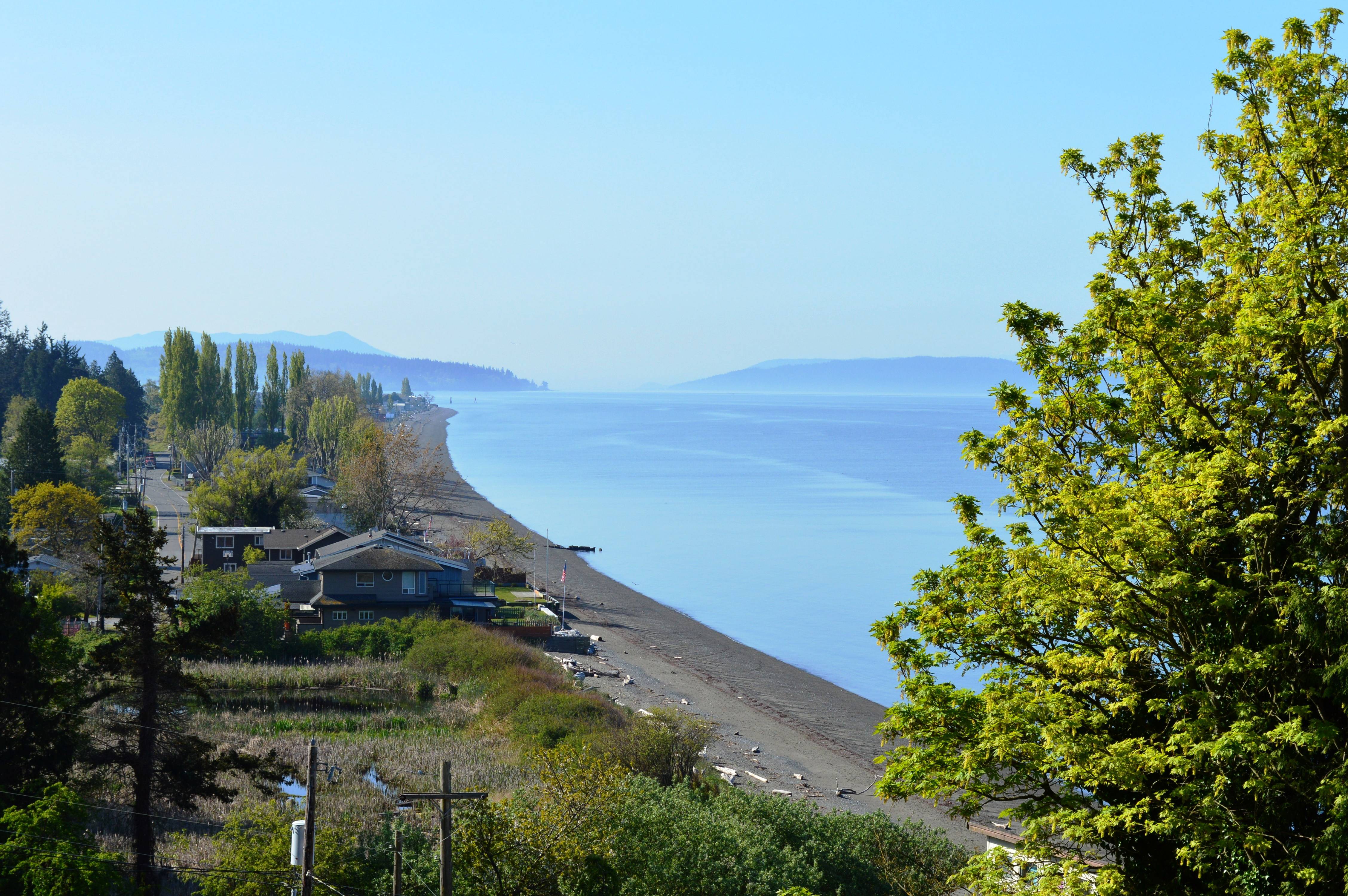 Bellingham area home with a saltwater view